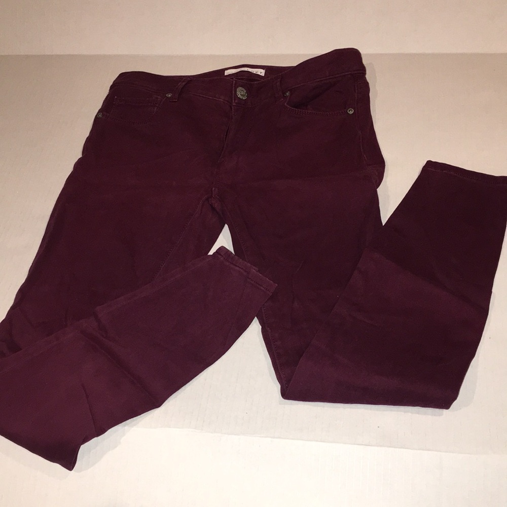 Ann Taylor Loft Burgundy Legging | Size 26